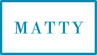 matty logo - a rectangle with capitalised 'matty' inside